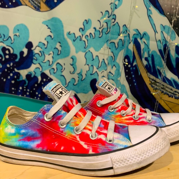 rainbow tie dye converse